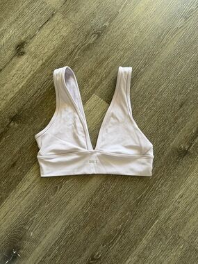 SET Active Pale Pink Deep V Sports Bra